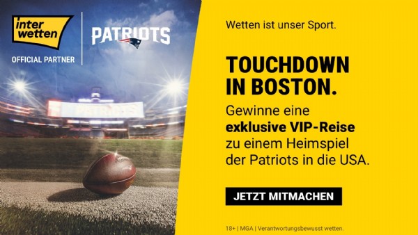 Exklusives Gewinnspiel - Interwetten bringt dich zur NFL nach Boston